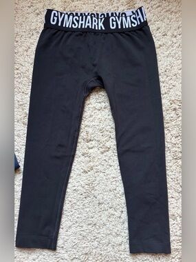 Gymshark Black Leggings w/ Logo Waistband
